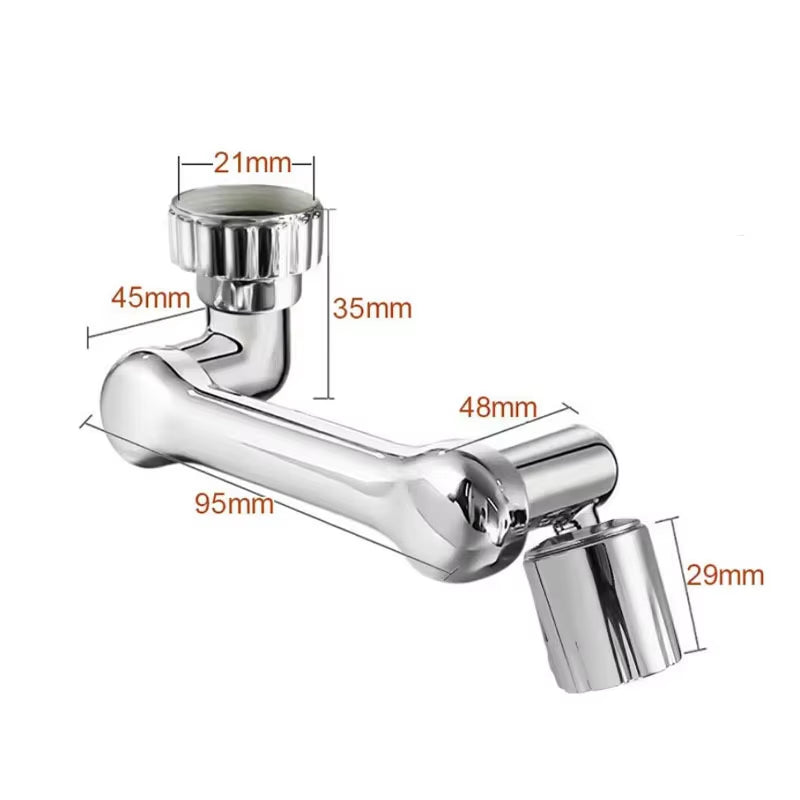 Universal faucet swivel 180° Extender Bathroom Wash Face Brushing
